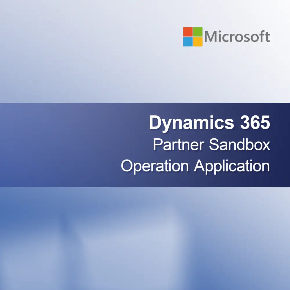 Aplicație de Operare Sandbox pentru Partener Dynamics 365